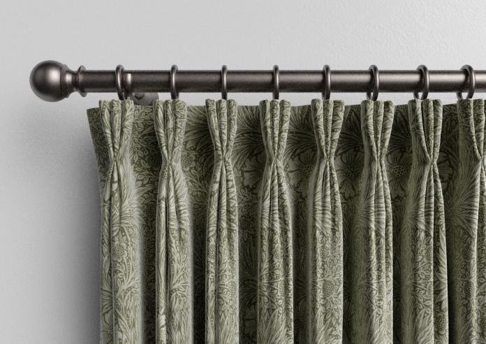 William Morris At Home Marigold Velvet, Sage - Made to Measure Curtains - Image 11